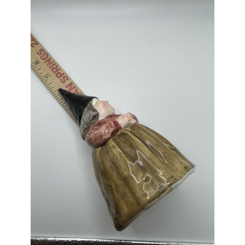 Vintage 1979 Gorham Unieboek, B.V.  Ceramic Female Gnome 6” Collective Bell - Picture 7 of 7